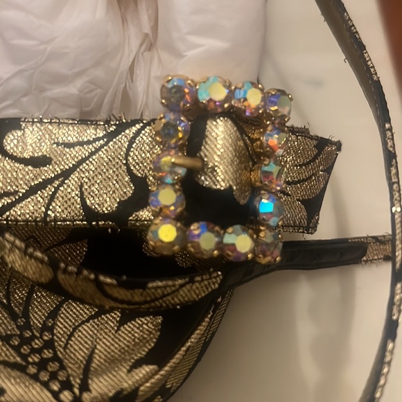 Dolce&Gabbana runway brocade platform and diamanté shoes - Picture 7 of 8